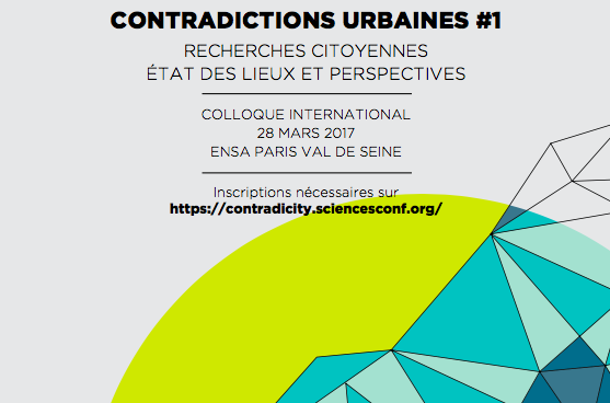 Exploring Urban Contradictions in Collaborative Housing at the first International Conference “Contradictions Urbaines”, Paris