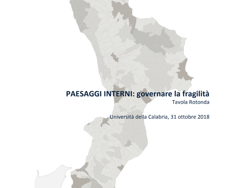 Paesaggi Interni: governare la fragilità – 31 ottobre 2018