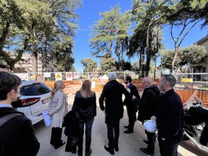 Inspection at the construction sites of Santa Maria della Pietà